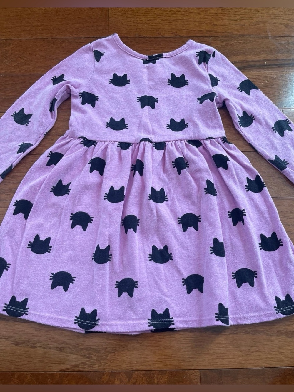 Girls 4T Halloween Black Cat Dress, Cat&Jack Faces